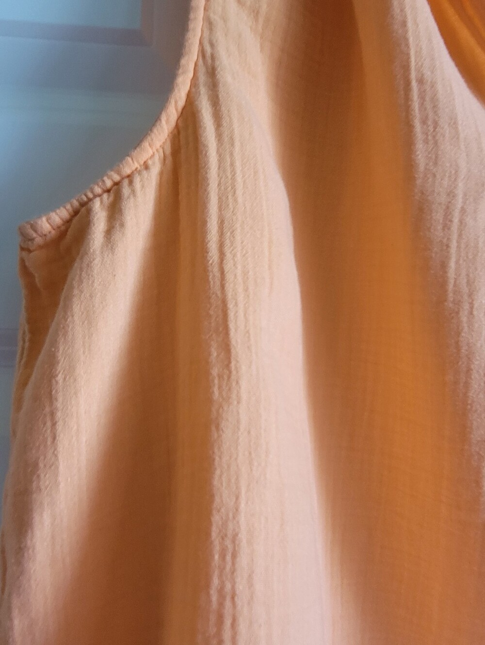 Gap Womens Size XL Tangerine Sherbert Sleeveless Top 100% Cotton - Picture 3 of 9